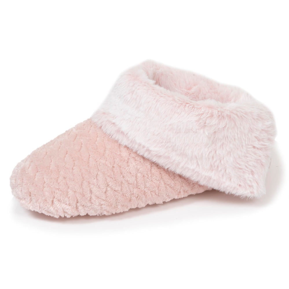 Chaussons bottillons texturés Femme Rose - Isotoner