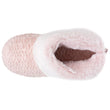 Chaussons bottillons texturés Femme Rose