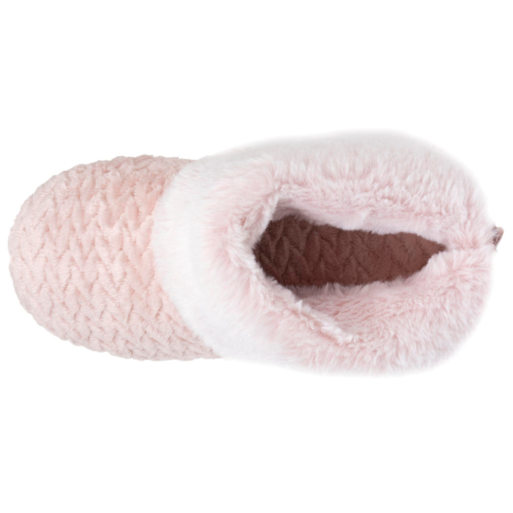 Chaussons bottillons texturés Femme Rose - Isotoner