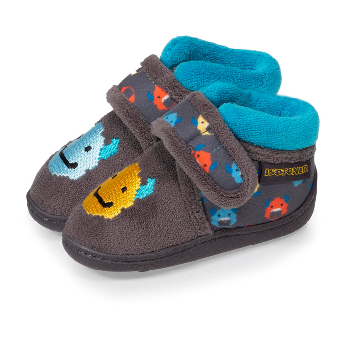 Chaussons bottillons scratchs Bebe Pix Isotoner