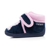 Chaussons bottillons velcro Bébé licorne Marine