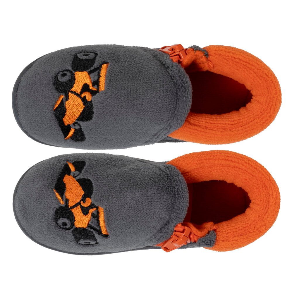 Chaussons bottillons zip Enfant Gris Voiture - Isotoner