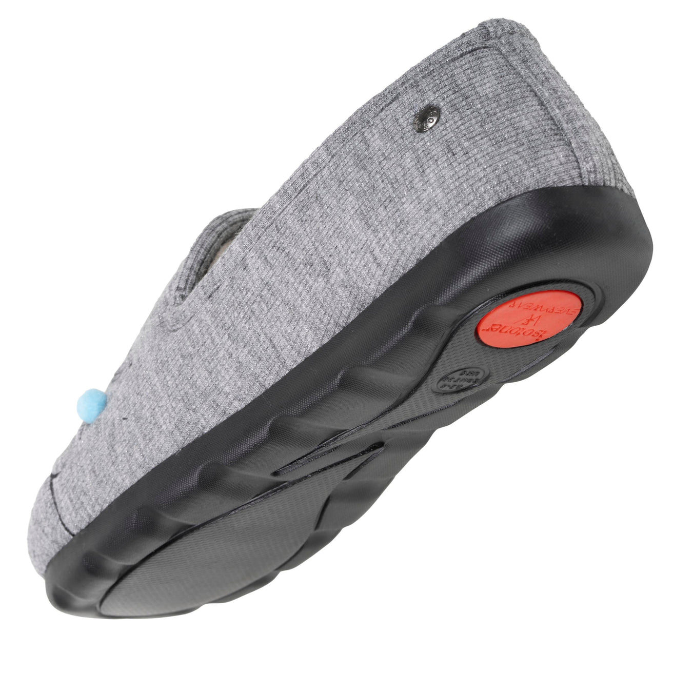 Chaussons charentaises Femme Chat fantaisie Gris irisé