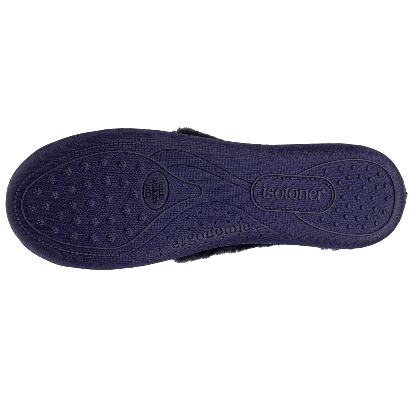 Chaussons charentaises Femme Marine feuillage