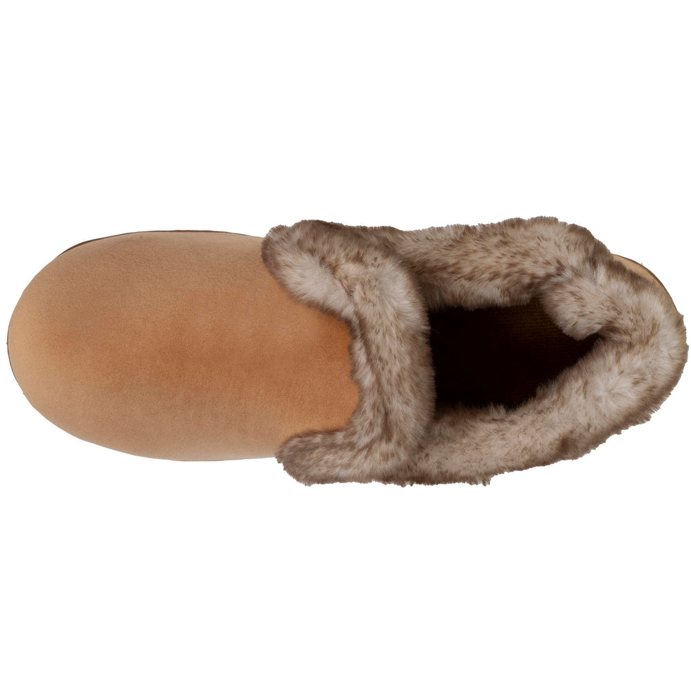 Chaussons charentaises Femme Taupe fourrure - Isotoner