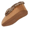 Chaussons charentaises Femme Taupe imitation fourrure
