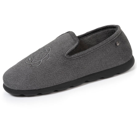 Chaussons charentaises Homme Blason Gris chiné - Isotoner