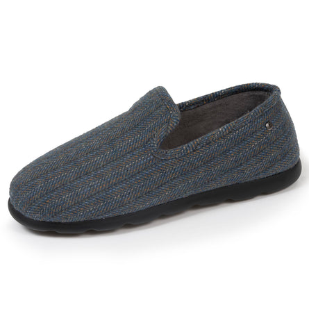 Chaussons charentaises Homme Chevrons bleus - Isotoner