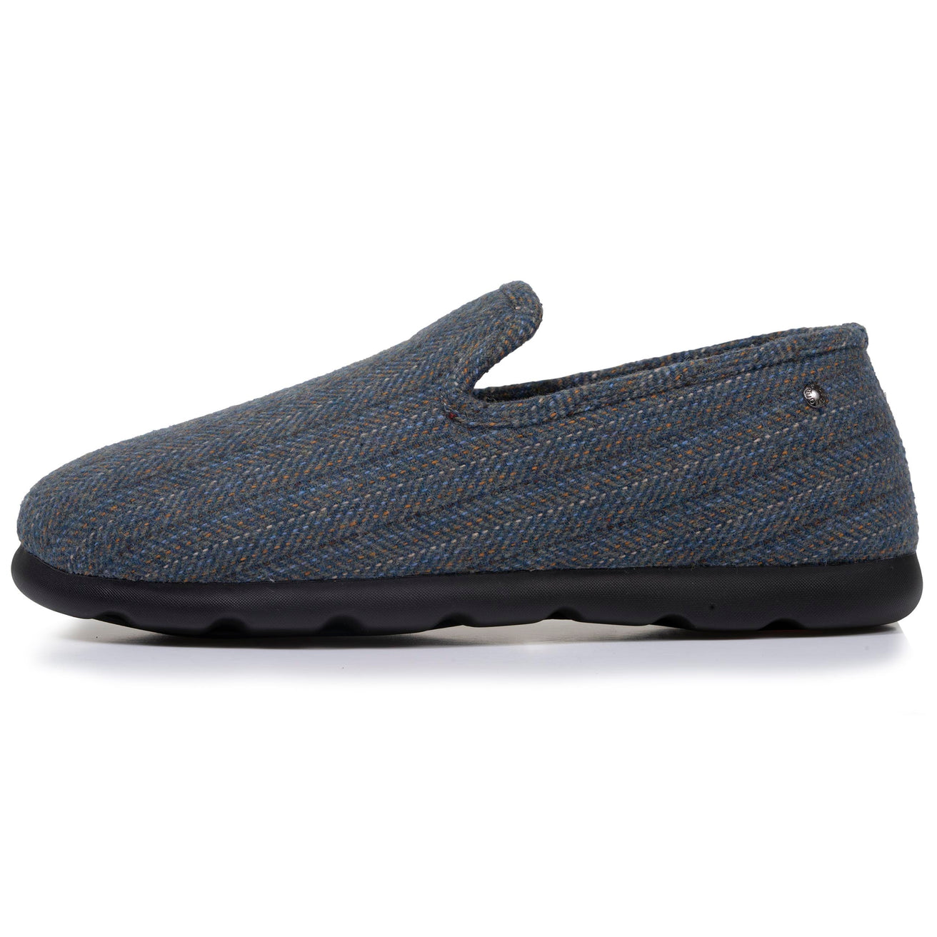 Chaussons charentaises Homme Chevrons bleus
