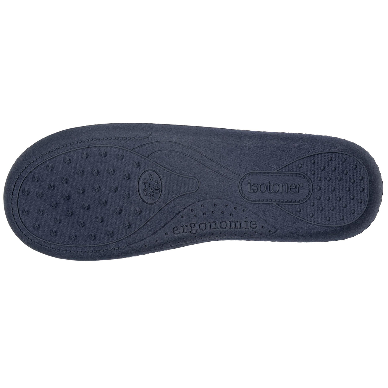 Chaussons charentaises Homme Marine velours
