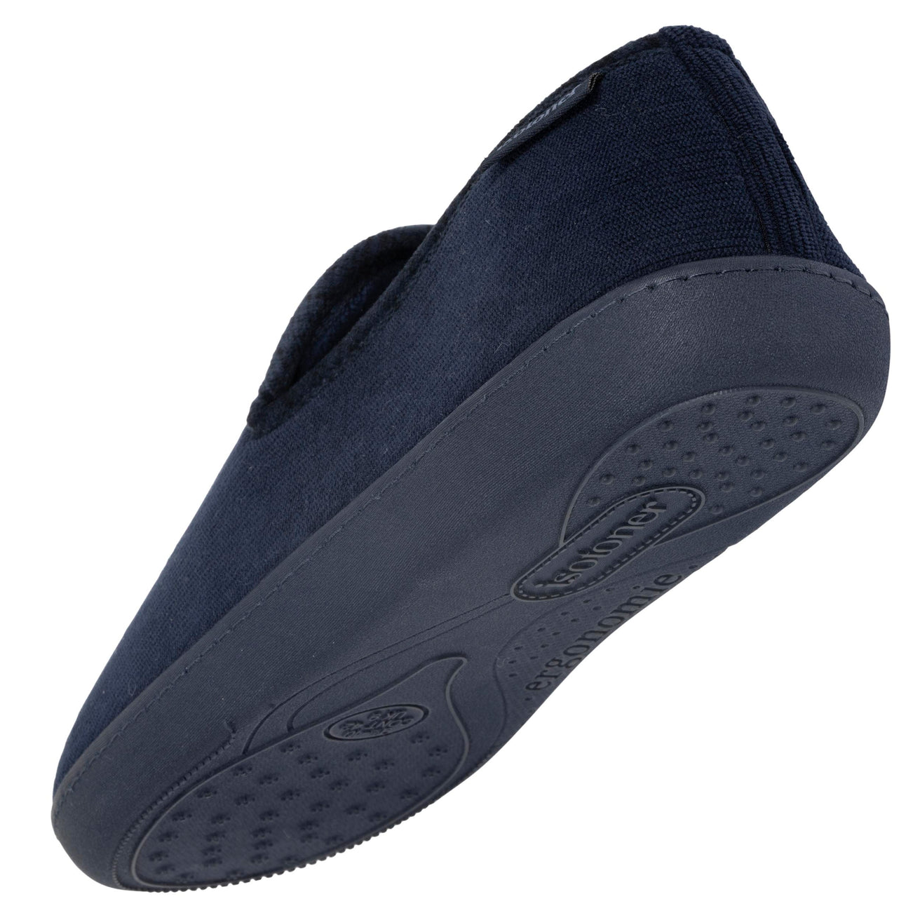 Chaussons charentaises Homme Marine velours