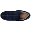 Chaussons charentaises Homme Tartan bleus
