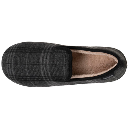 Chaussons charentaises Homme Tartan gris - Isotoner