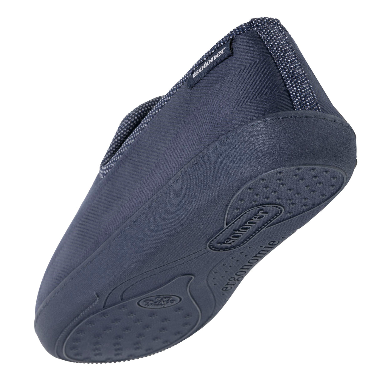 Chaussons charentaises Homme Marine chiné