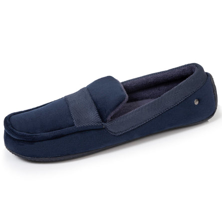Chaussons mocassins Homme Marine chevrons - Isotoner