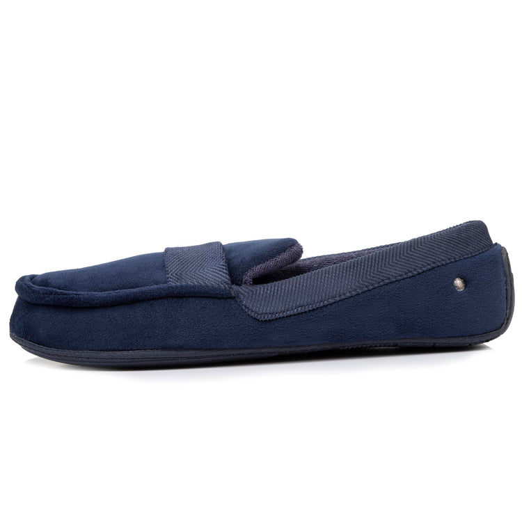 Isotoner Chaussons Pantoufles Mocassins Homme Chevrons - Confort Et Douceur Absolus