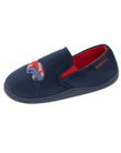 Chaussons mocassins Enfant Marine Rouge