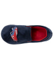 Chaussons mocassins Enfant Marine Rouge