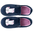 Chaussons mocassins Enfant Marine licorne Rose