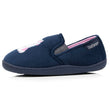 Chaussons mocassins Enfant Marine licorne Rose