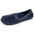 Chaussons mocassins Homme Marine chiné