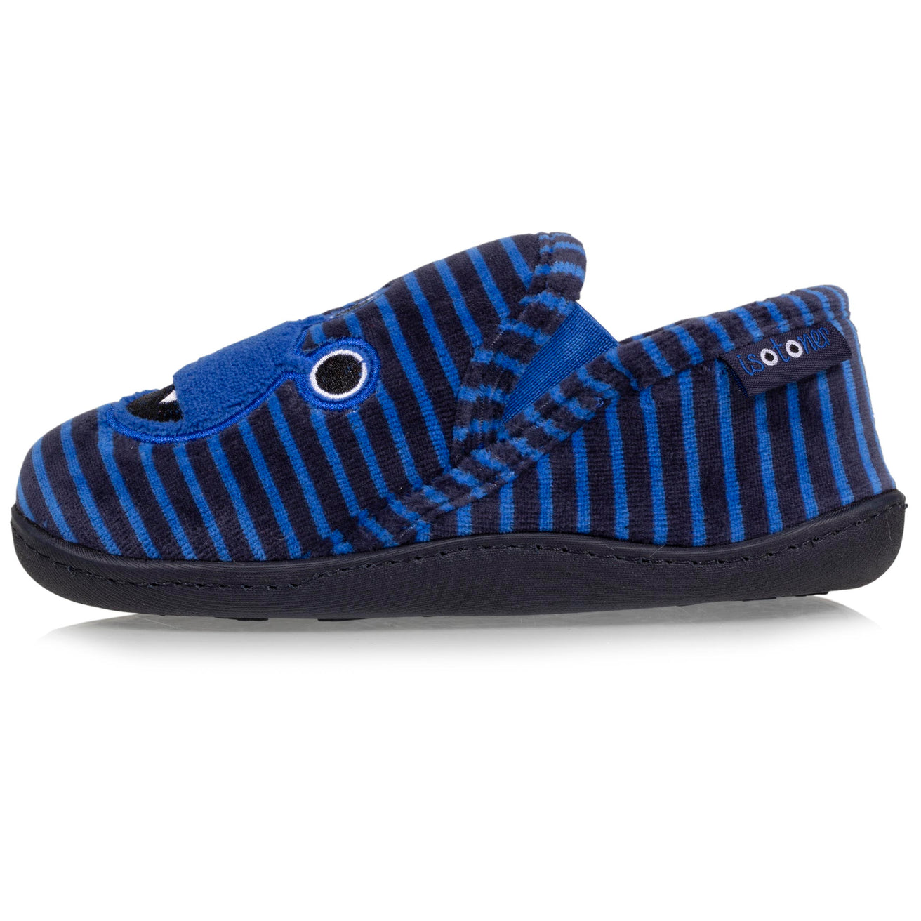 Chaussons mocassins Enfant Monstre Rayures