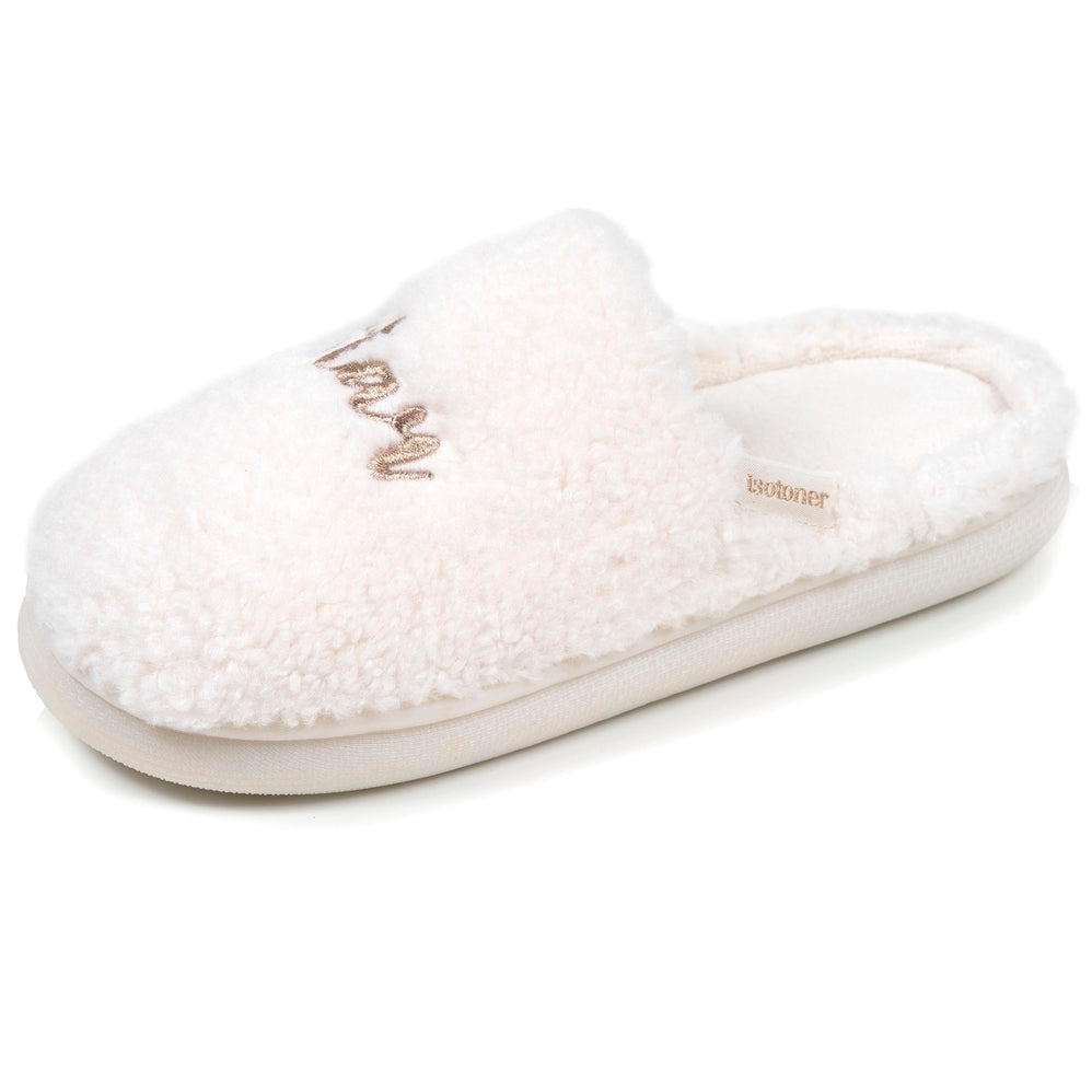 Chaussons mules Femme BLOUP Ivoire - Isotoner
