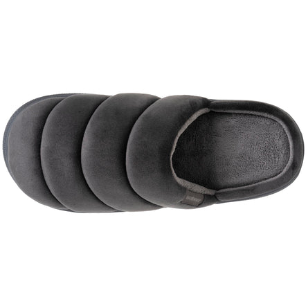 Chaussons mules Homme BLOUP Gris velours - Isotoner