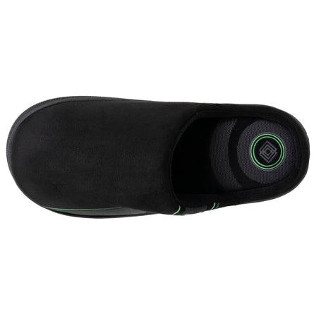 Chaussons mules Homme BLOUP Noir imprimé vert - Isotoner