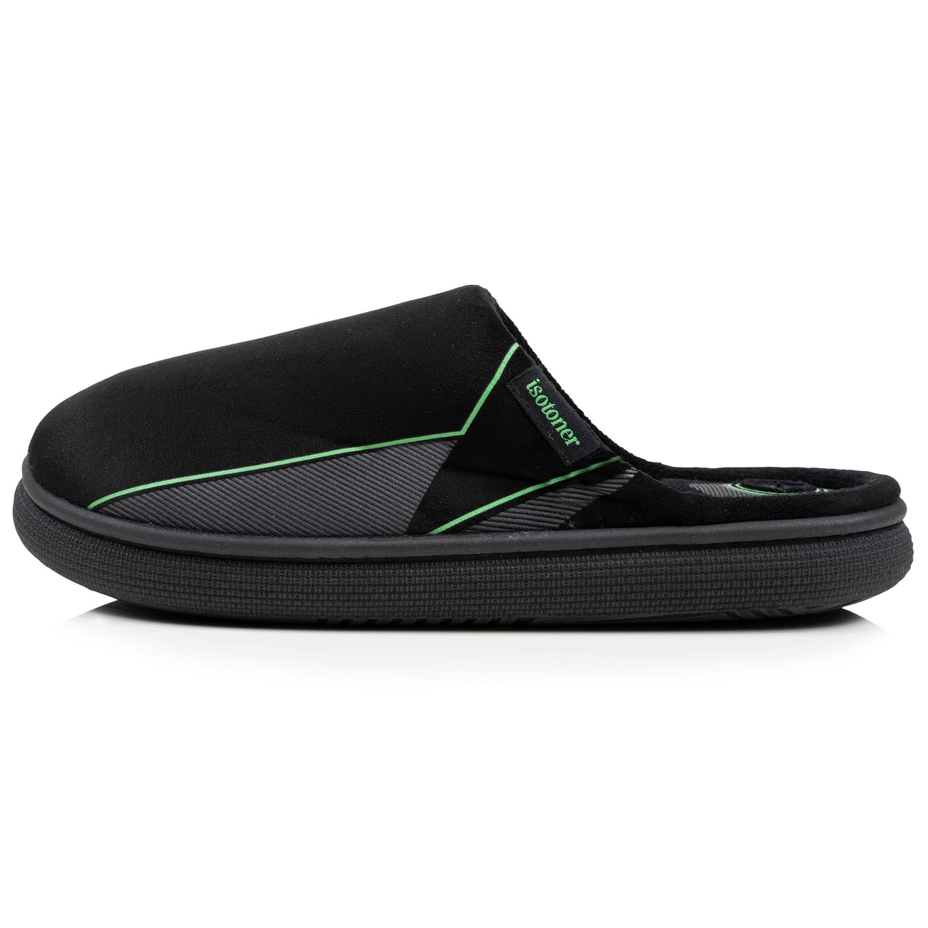 Chaussons mules Homme BLOUP Noir imprimé vert
