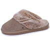 Chaussons mules Femme Taupe beige - Isotoner