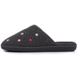 Chaussons mules Femme Fleurs Gris chiné