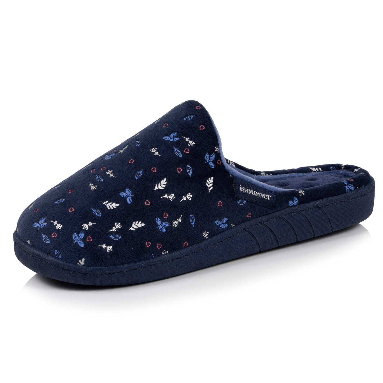 Chaussons mules Femme Marine feuille