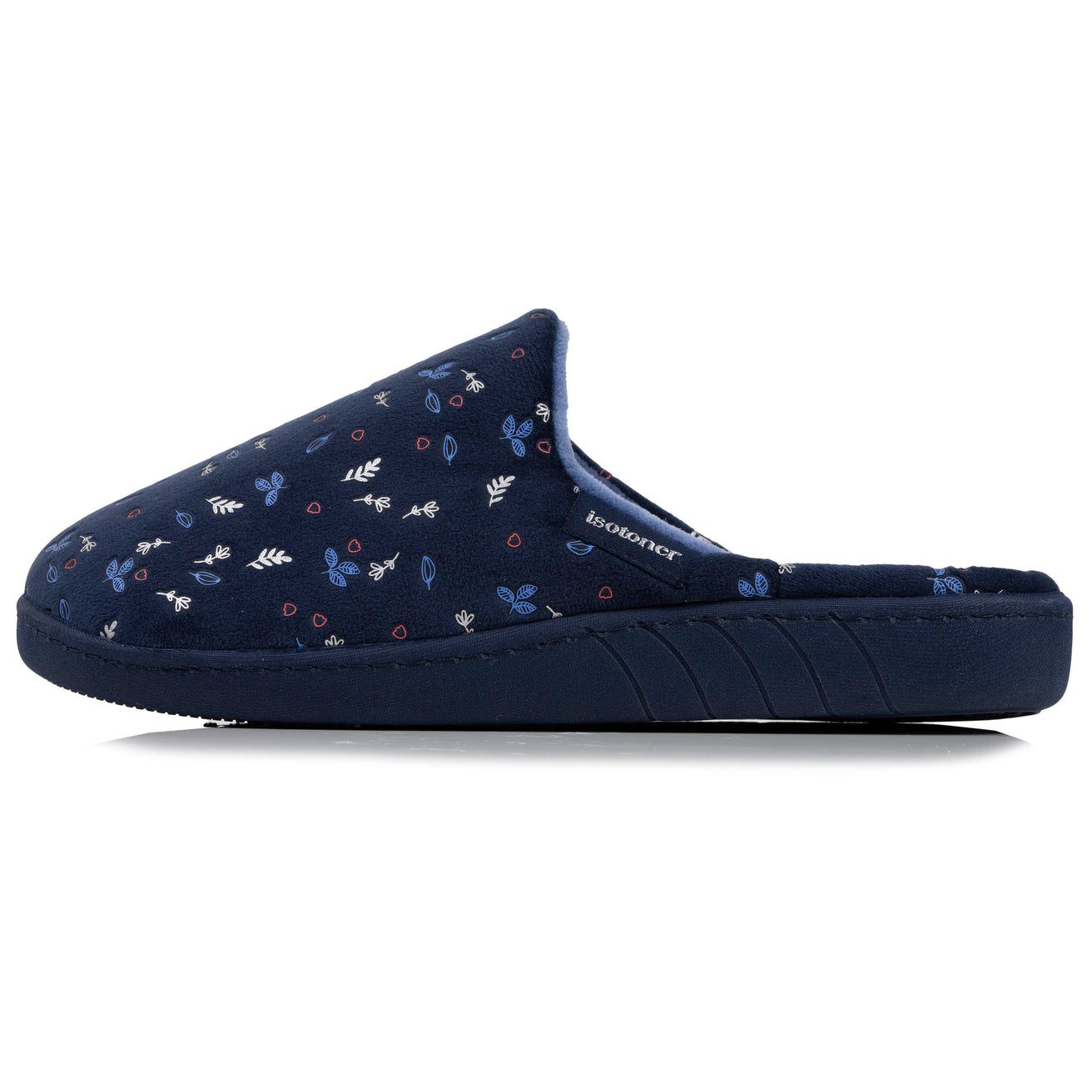 Chaussons mules Femme Marine feuille
