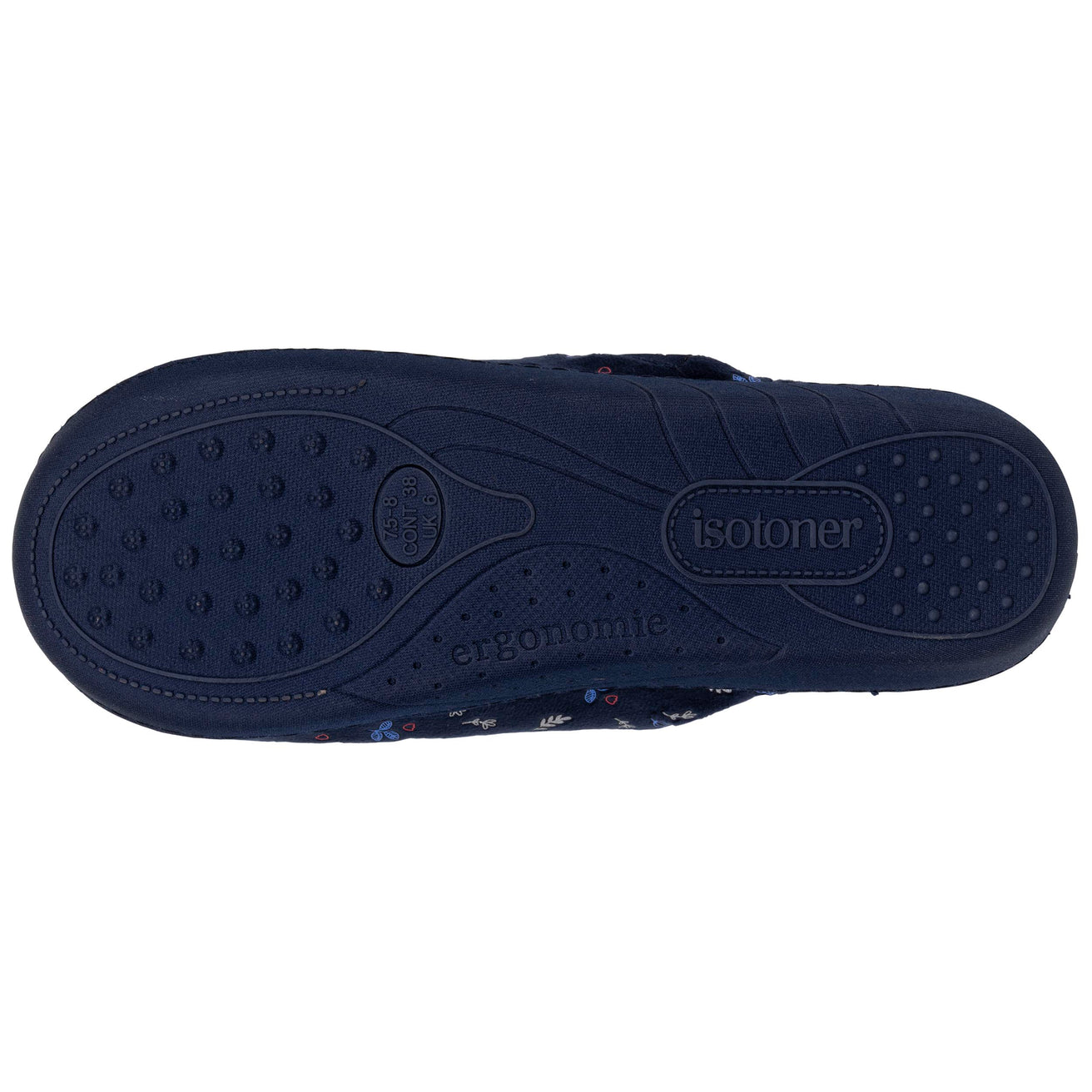 Chaussons mules Femme Marine feuille