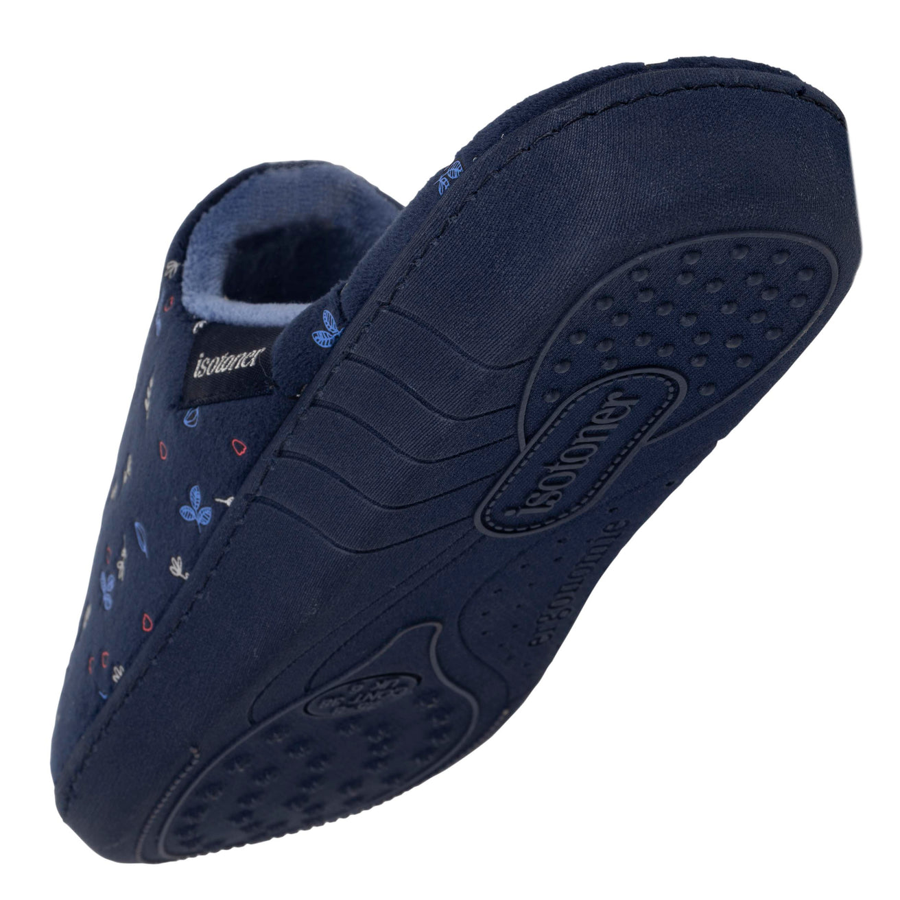 Chaussons mules Femme Marine feuille