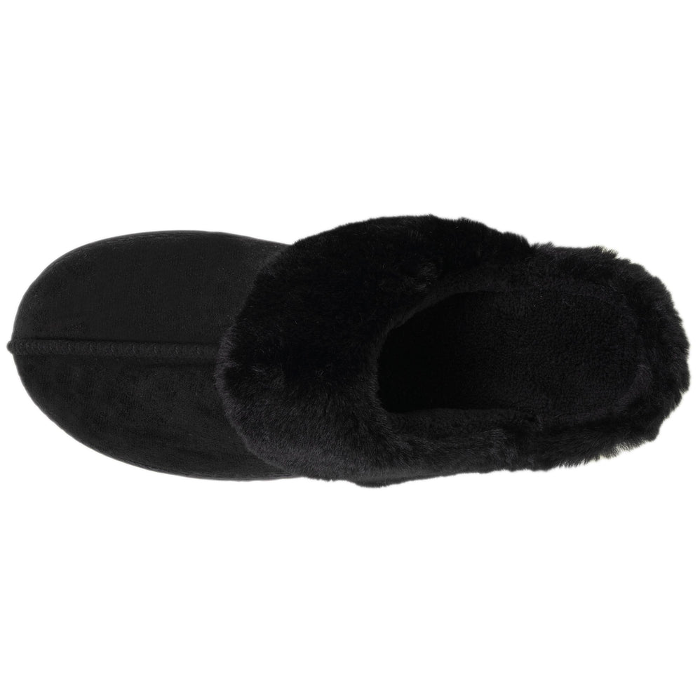 Chaussons mules Femme Noir fourrure - Isotoner