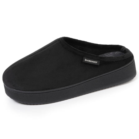 Chaussons mules Femme Noir plateforme - Isotoner