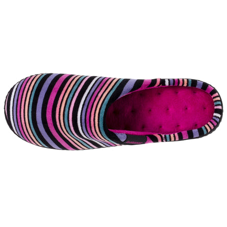 Chaussons mules Femme Rayures rose - Isotoner