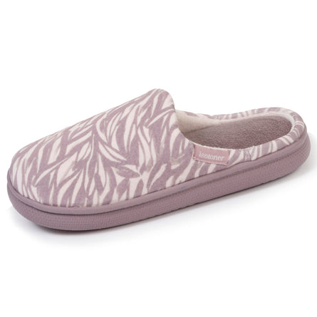 Chaussons mules Femme Xtra BLOUP Rose zèbre - Isotoner