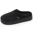 Chaussons mules Femme talon plateforme Noir