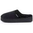Chaussons mules Femme talon plateforme Noir