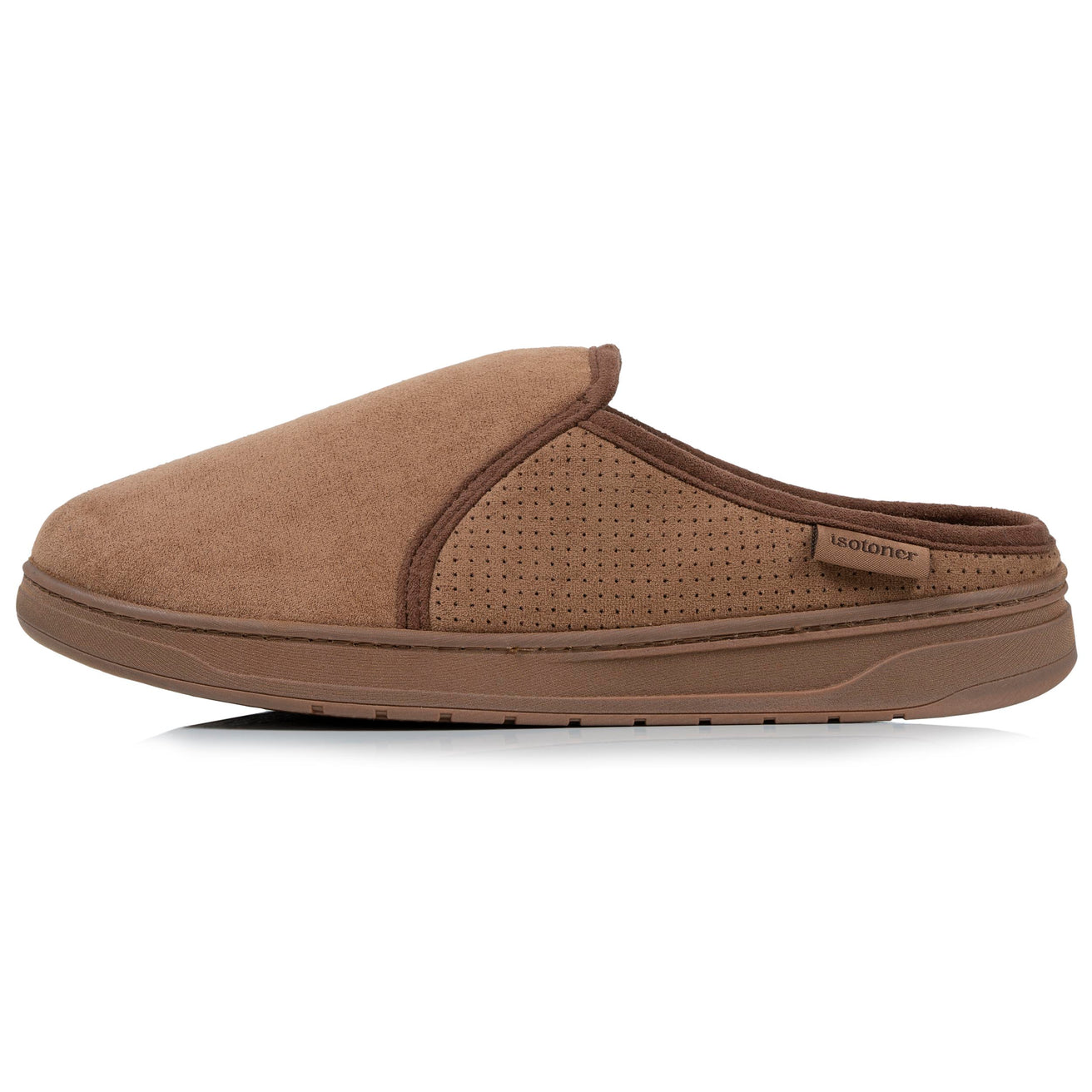 Chaussons mules Homme Camel perforées