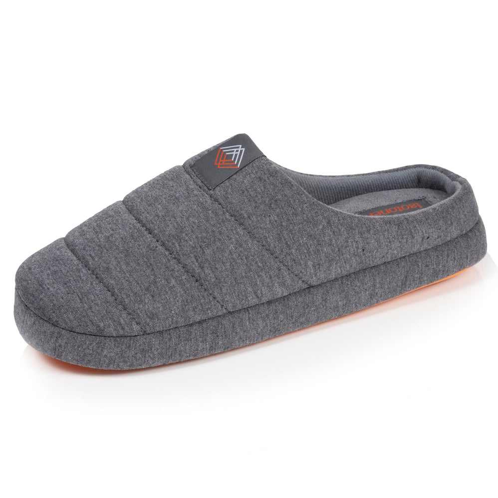 Chaussons mules Homme Gris chiné - Isotoner