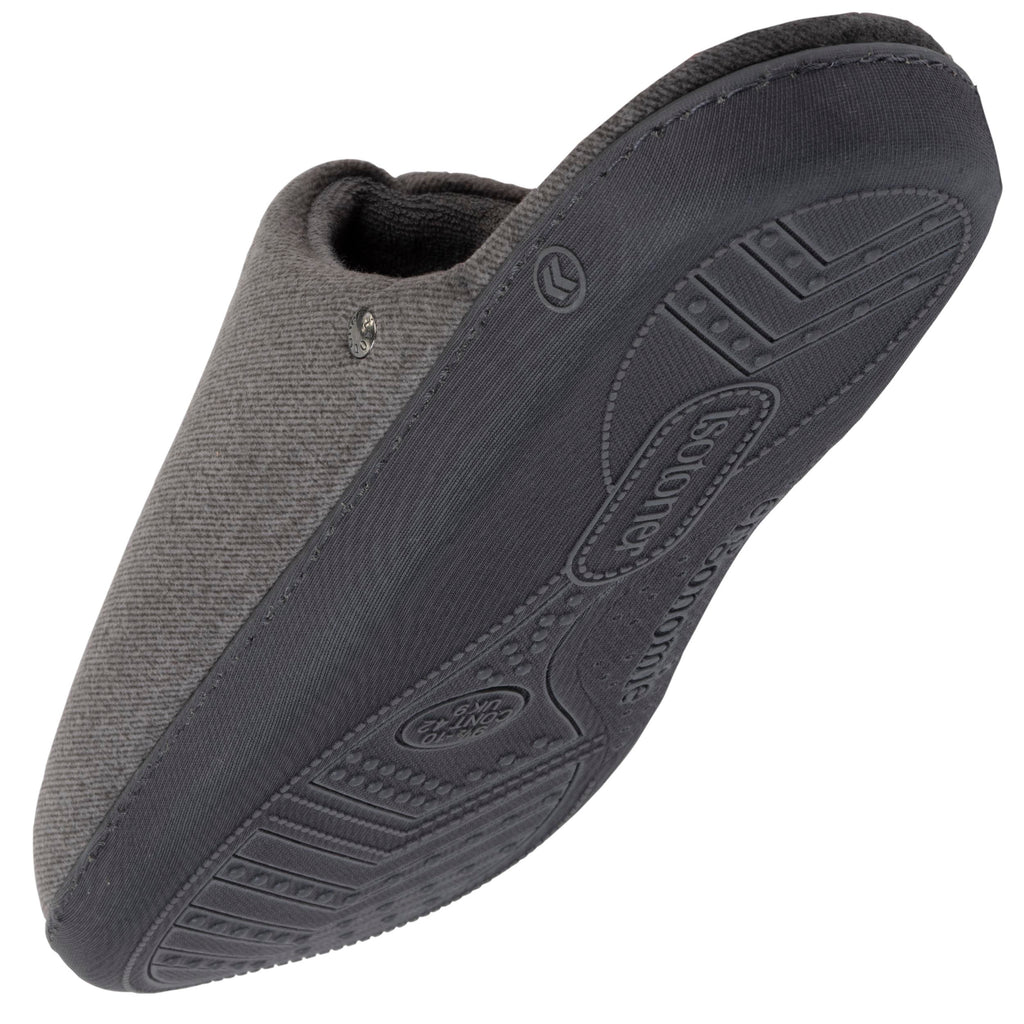 Chaussons GRIS Homme A enfiler ISOTONER Chaussons GRIS Homme A enfiler ISOTONER