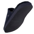 Chaussons mules Homme Cuir Marine fourrées
