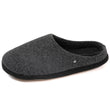 Chaussons mules Homme Noir feutrine chinée