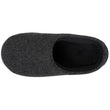 Chaussons mules Homme Noir feutrine chinée