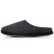 Chaussons mules Homme Noir feutrine chinée