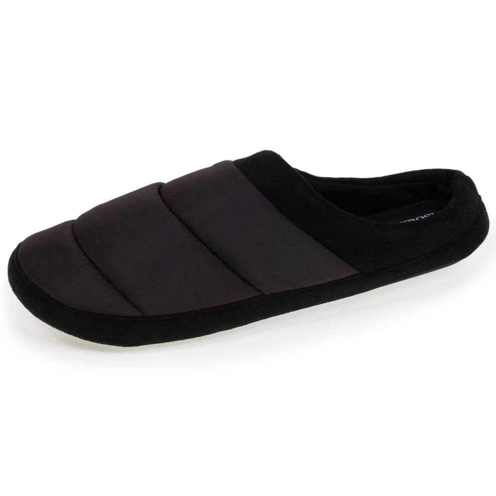 Chaussons mules Homme Noir Matelassé - Isotoner
